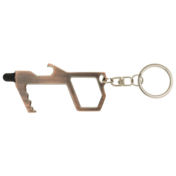 Sanitary door opener featuring a split keyring, bottle opener and stylus... from ASI 57655 STOPNGO Line