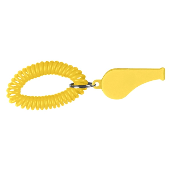 Whistle with coil and split ring.... from ASI 61125 Hit Promotional Products / Hit®