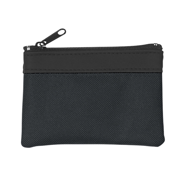 Zippered coin pouch made of combo: PVC and 600 Denier polyester.... from ASI 61125 Hit Promotional Products / Hit®