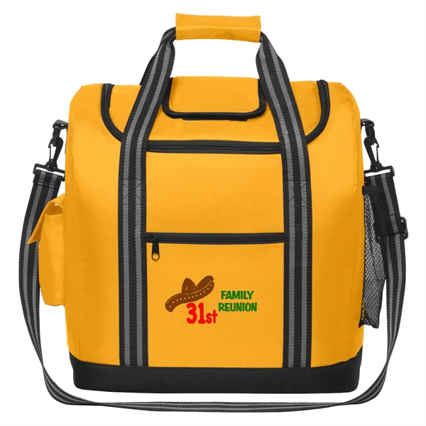 Insulated cooler bag with easy access top compartment.... from ASI 61125 Hit Promotional Products / Hit®