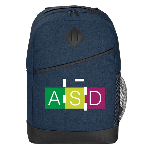 Backpack with adjustable padded shoulder straps and main compartment with padded... from ASI 61125 Hit Promotional Products / Hit®