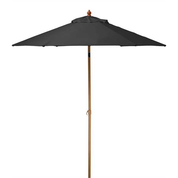 7' Steel Market Umbrella; includes 6 panels, wood-grain finished steel frame... from ASI 76730 Peerless Umbrella Co Inc