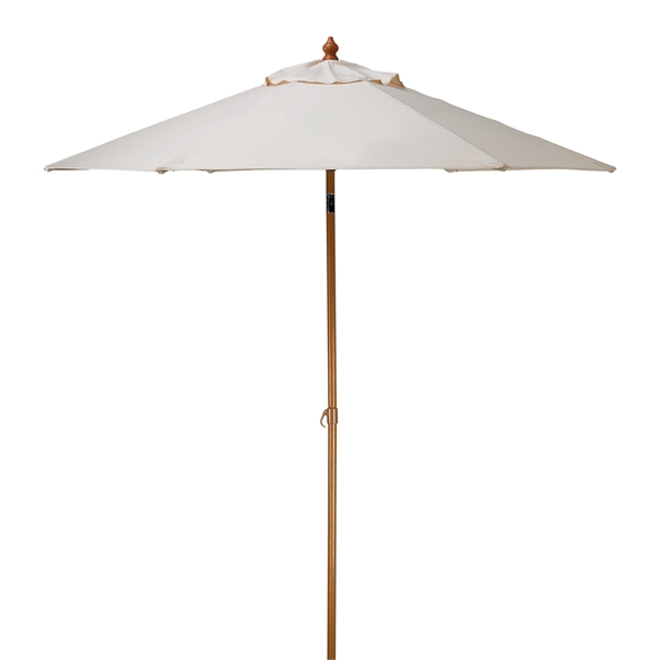 7' Steel Market Umbrella; includes 6 panels, wood-grain finished steel frame... from ASI 76730 Peerless Umbrella Co Inc