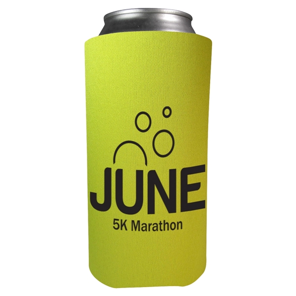 Foam 16 oz. can holder that folds flat for easy storage.... from ASI 61125 Hit Promotional Products / Hit®