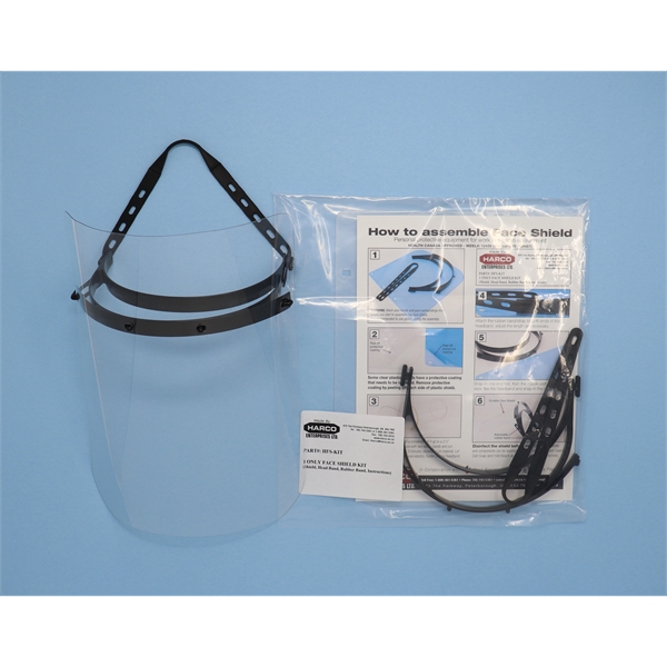 PPE Face Shields - reusable, lightweight, comfortable & adjustable... from ASI 59683 Harco Enterprises LTD / Harco Enterprises