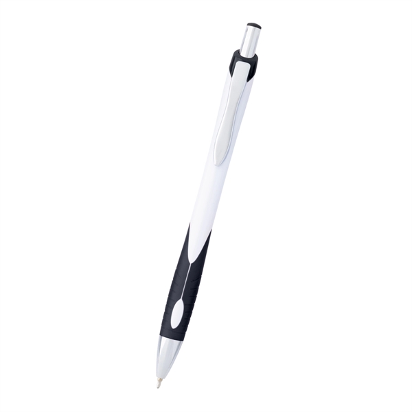 Sleek write Haven pen with low viscosity ink, a rubber grip... from ASI 61125 Hit Promotional Products
