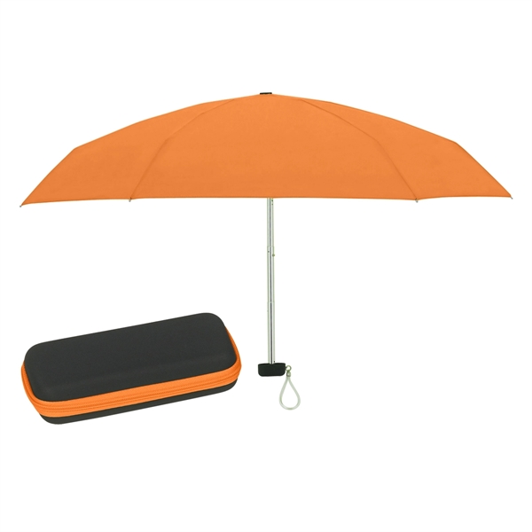 Folding travel umbrella with EVA case and metal shaft, 37" arc.... from ASI 61125 Hit Promotional Products / Hit®