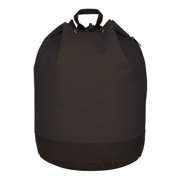Drawstring tote / backpack with PVC lining and adjustable padded straps.... from ASI 61125 Hit Promotional Products / Hit®