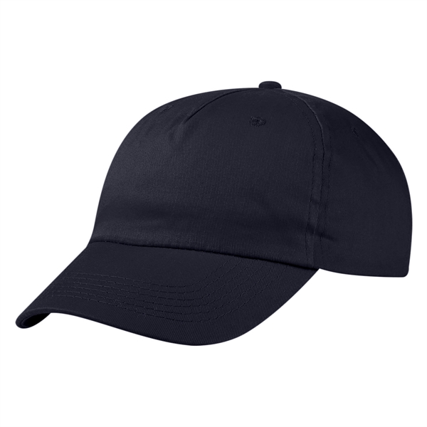 100% Cotton Twill Cap, 5 Panel, Medium Profile, Unstructured Crown &... from ASI 61125 Hit Promotional Products / Hit®