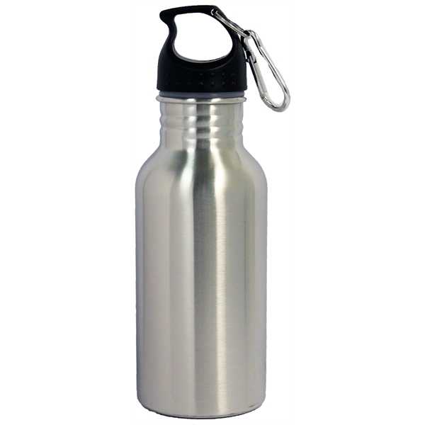 16 Oz. Sports water bottle, stainless steel wide opening, carabiner... from ASI 36988 Artek USA Inc / Artek™