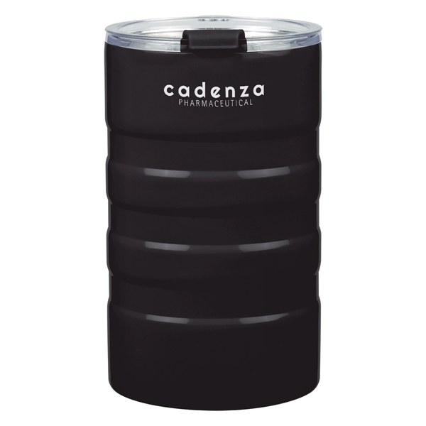 18 oz. double wall stainless steel tumbler featuring a spill-resistant flip-top... from ASI 61125 Hit Promotional Products