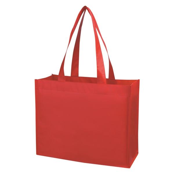 Matte Laminated Non-Woven Shopper Tote.  Made Of 80 Gram Laminated... from ASI 61125 Hit Promotional Products / Hit®