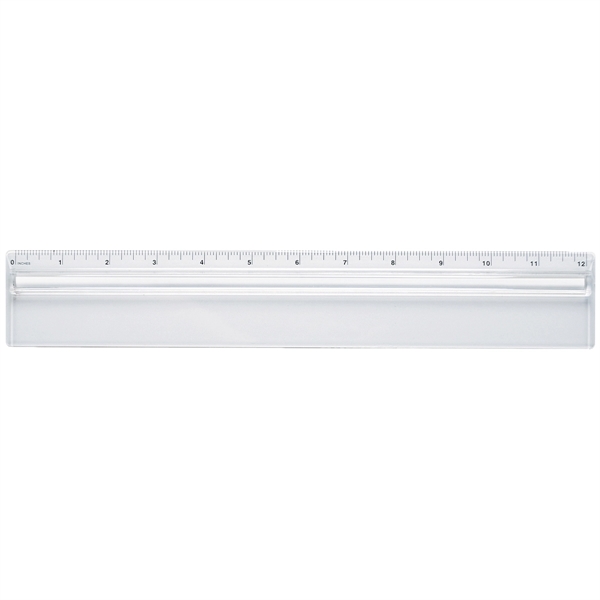 Plastic 12" ruler with magnifying glass.... from ASI 61125 Hit Promotional Products / Hit®