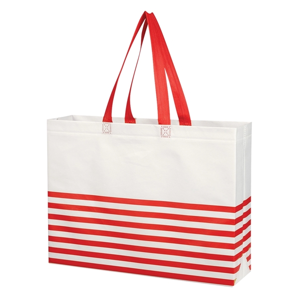 Nonwoven, coated, water resistant polypropylene tote bag with heat sealed seams... from ASI 61125 Hit Promotional Products / Hit®