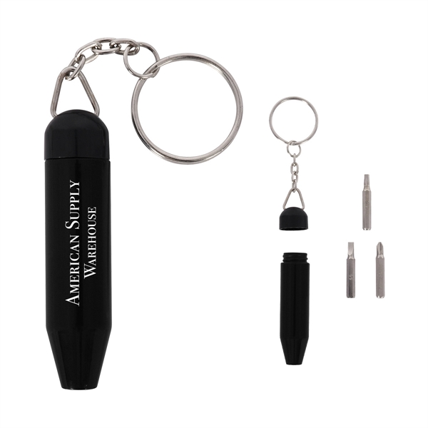 Mini tool keychain kit with a flathead screwdriver.... from ASI 61125 Hit Promotional Products / Hit®