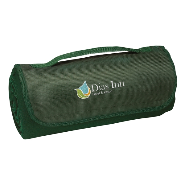 Large 48" x 53" polyester sweatshirt material blanket with fleece underside.... from ASI 61125 Hit Promotional Products / Hit®