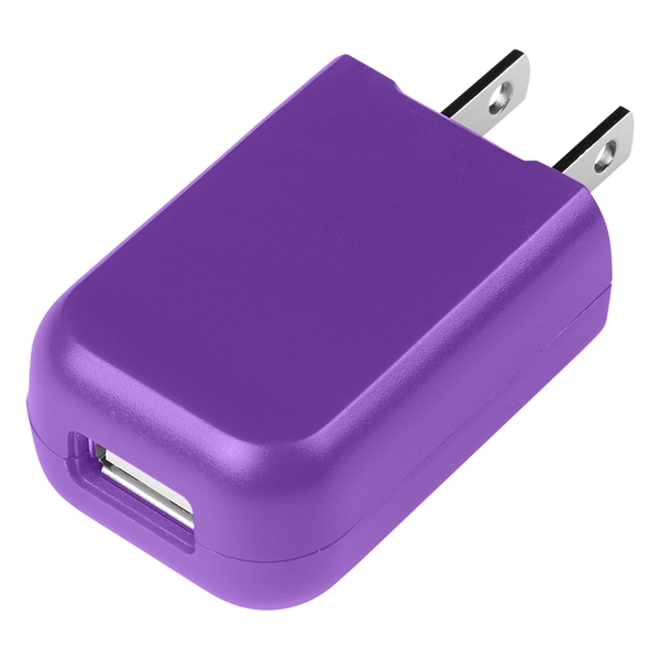 Rectangular UL Listed USB A/C Adapter charges fast and efficiently at... from ASI 61125 Hit Promotional Products / Hit®