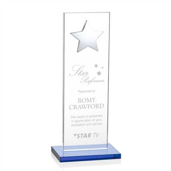 This illustrious Starfire Crystal award stands upright on an elegant Sky... from ASI 84592 St Regis Group / St Regis