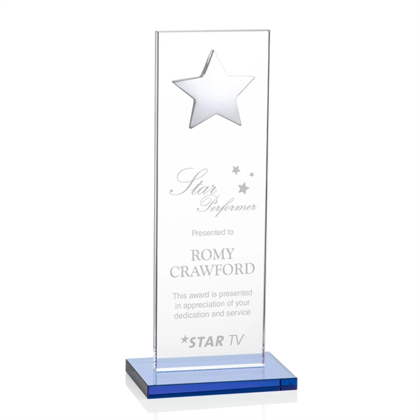 This illustrious Starfire Crystal award stands upright on an elegant Sky... from ASI 84592 St Regis Group / St Regis