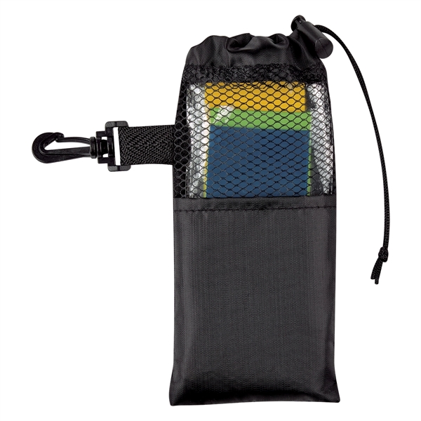 Strength resistance band set with three exercise bands in a nylon/mesh... from ASI 61125 Hit Promotional Products / Hit®