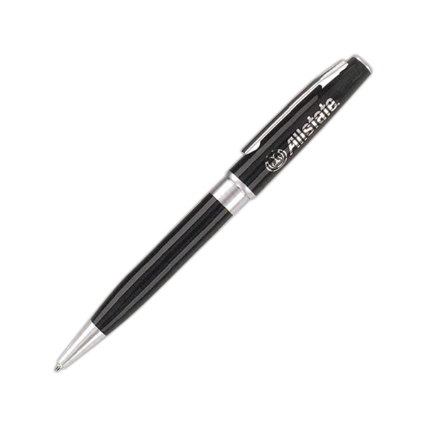 Brass ballpoint twist action pen with chrome trim and a modern... from ASI 90859 Tempo Industries Inc / Tempoline TimeNet