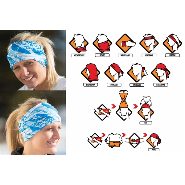 Premium Seamless 100% milk silk headwear with UPF 50+ for Kids,... from ASI 72657 Active Life Promo / Active Life Promo