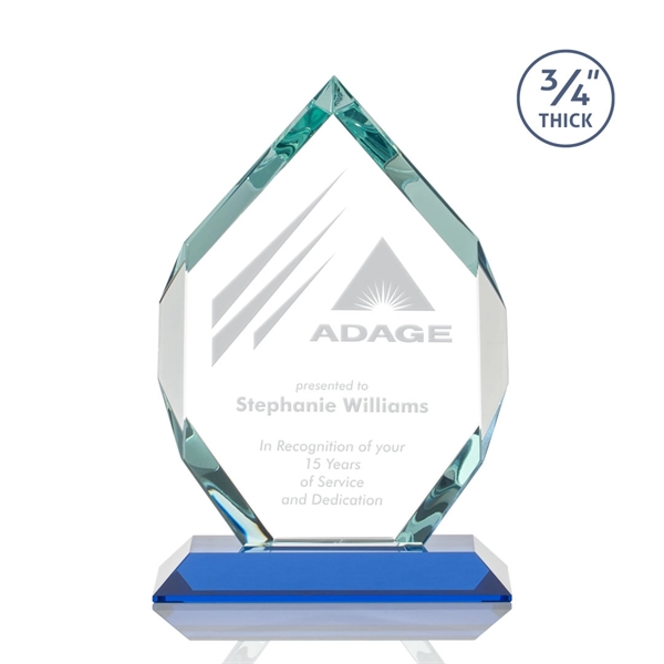 Starfire diamond shape award on sky blue base.... from ASI 84592 St Regis Group / St Regis
