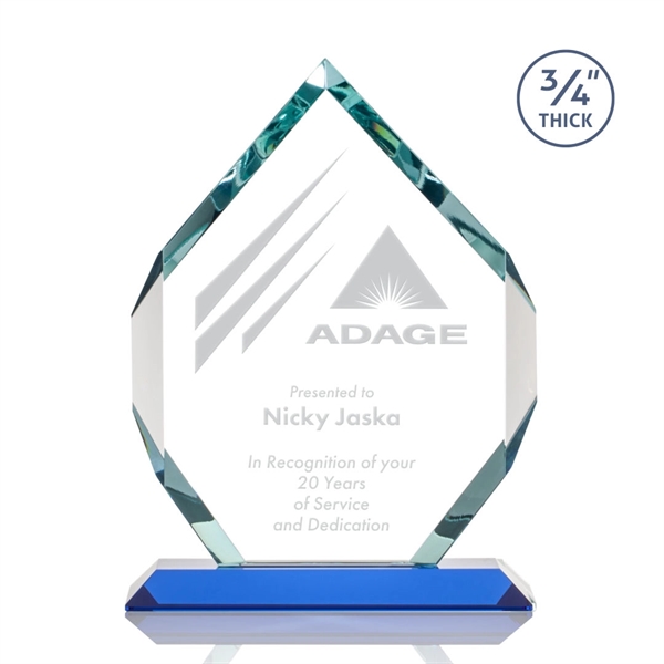 Starfire diamond shape award on sky blue base.... from ASI 84592 St Regis Group / St Regis