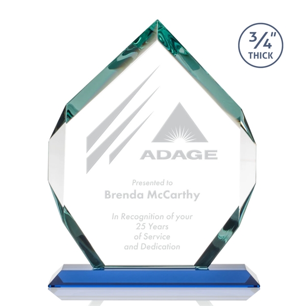 Starfire diamond shape award on sky blue base.... from ASI 84592 St Regis Group / St Regis