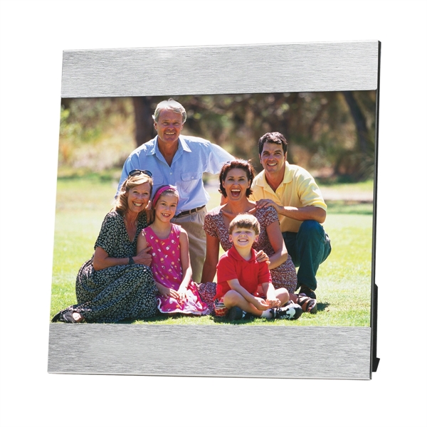 Aluminum photo frame, holds 4 x 6 photo.... from ASI 61125 Hit Promotional Products / Hit®
