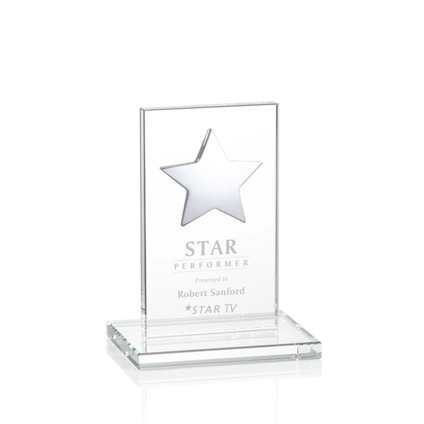 This illustrious Starfire Crystal award stands upright on an elegant Starfire... from ASI 84592 St Regis Group / St Regis