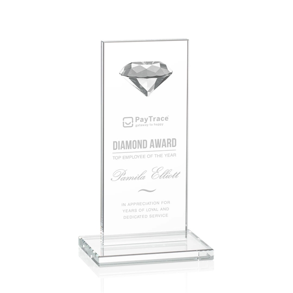 Dazzling Diamond Award Features a multi-faceted half diamond ornament perched high... from ASI 84592 St Regis Group / St Regis