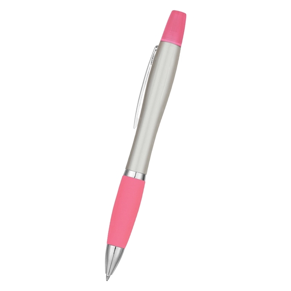 Sleek design highlighter with ballpoint pen.... from ASI 61125 Hit Promotional Products / Hit®