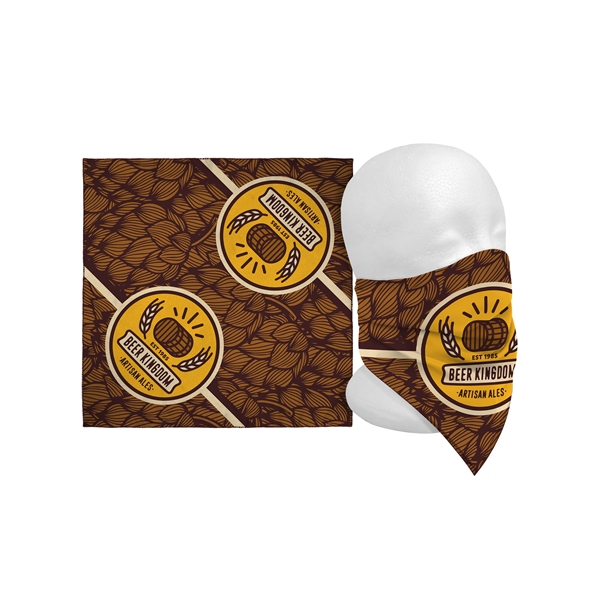 Full color dye sublimated bandana, 22" x 22", polyester... from ASI 45657 Pop! Promos