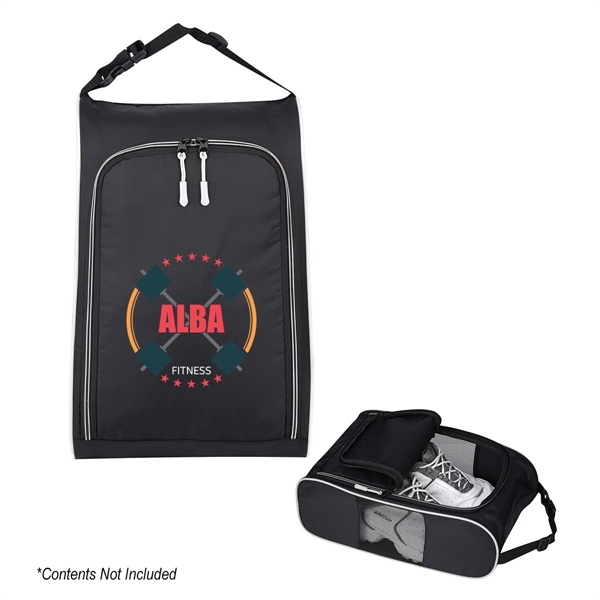 Shoe bag made of 420 denier polyester with a double zippered... from ASI 61125 Hit Promotional Products / Hit®