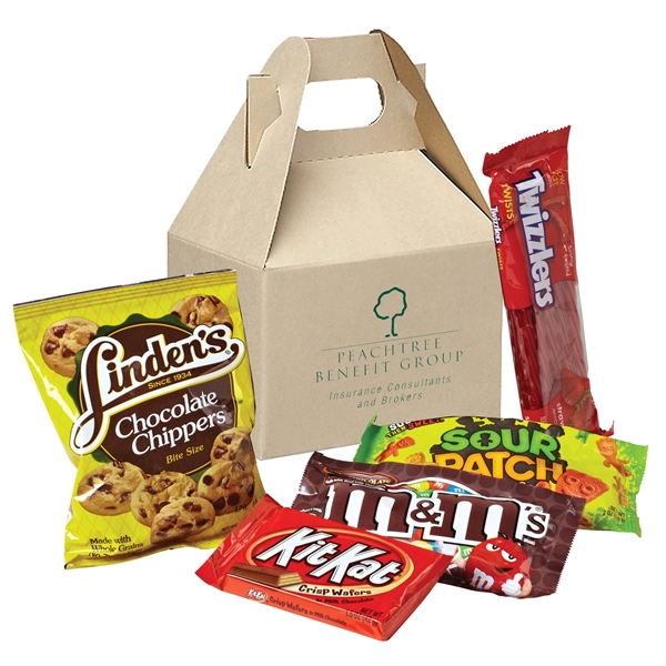 Crowd Pleaser Gable Box - Candy Mix contains candy and cookies.... from ASI 71685 Midnite Snax®