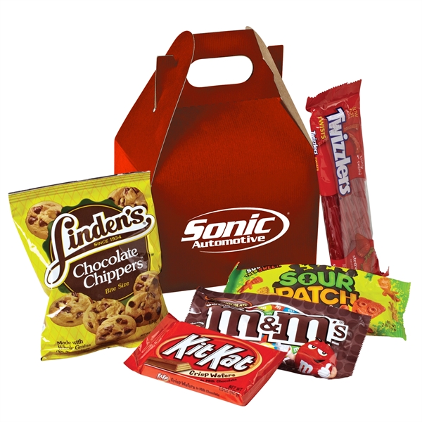 Crowd Pleaser Gable Box - Candy Mix contains candy and cookies.... from ASI 71685 Midnite Snax®