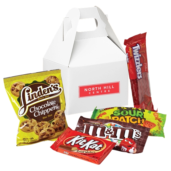 Crowd Pleaser Gable Box - Candy Mix contains candy and cookies.... from ASI 71685 Midnite Snax®