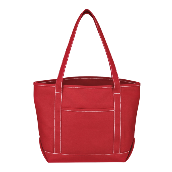 Medium Cotton Canvas Yacht Tote.  24 oz. Canvas.  Outside... from ASI 61125 Hit Promotional Products / Hit®