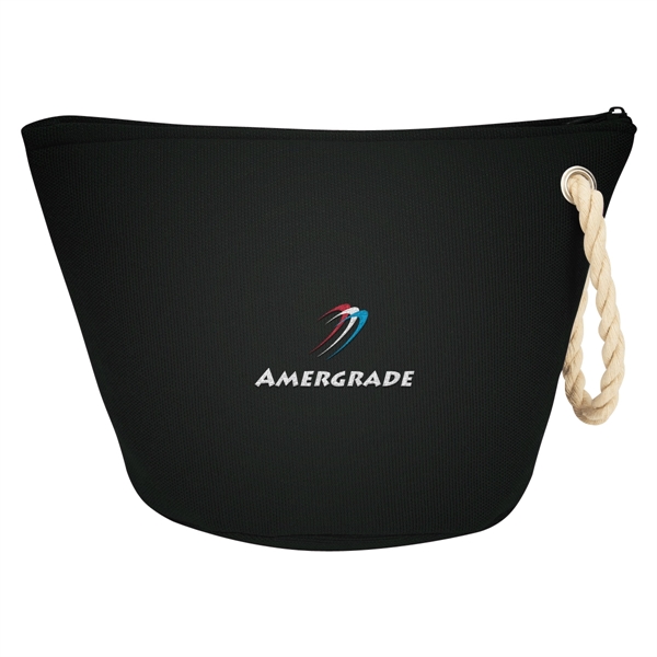 600D polyester cosmetic bag with rope strap... from ASI 61125 Hit Promotional Products / Hit®