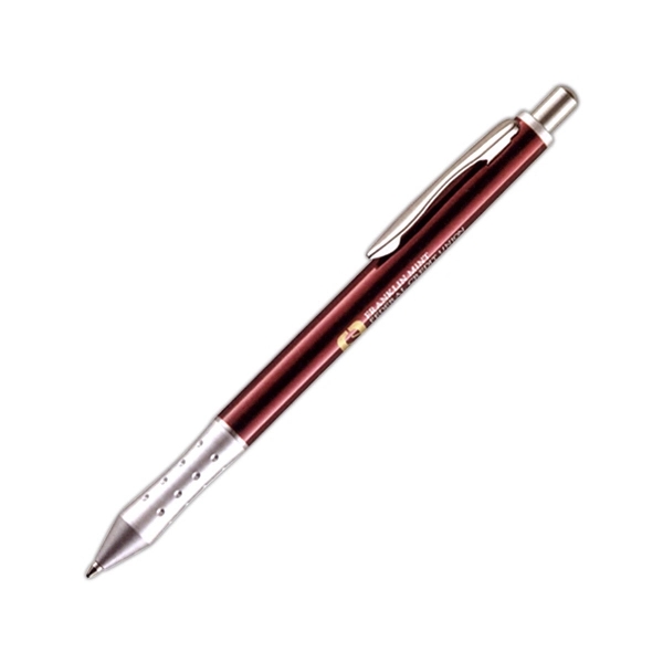 Solid brass push-action ballpoint pen featuring a stylish chrome grip.... from ASI 40544 Binaco / Binaline