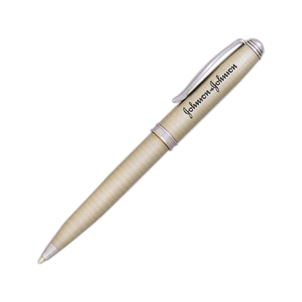 Classic chrome ballpoint pen in solid brass construction.... from ASI 40544 Binaco / Binaline