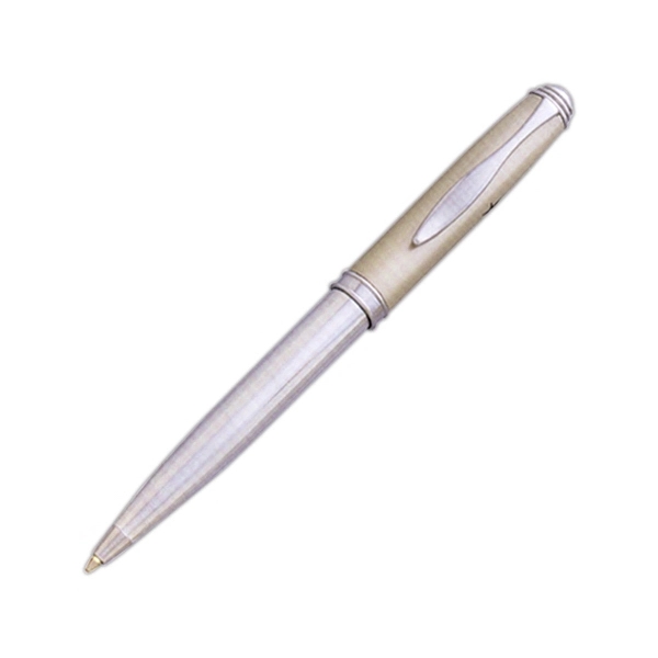 Classic chrome ballpoint pen in solid brass construction.... from ASI 40544 Binaco / Binaline