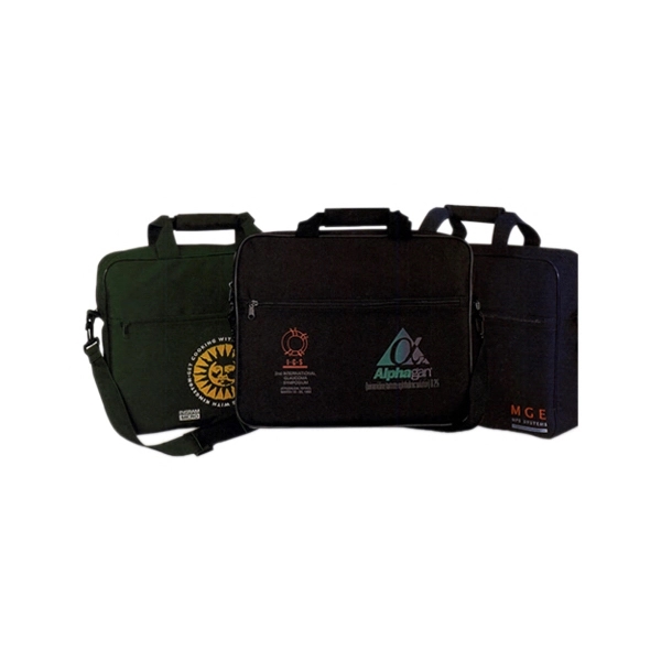 Polyester portfolio with a large main compartment.... from ASI 40544 Binaco / Binaline