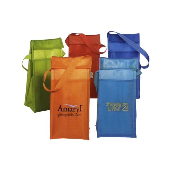 Translucent insulated PVC lunch sack with front slip pocket.... from ASI 40544 Binaco / Binaline
