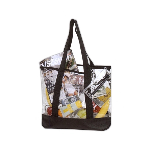 High visibility tote with a front slip pocket and zippered coin... from ASI 40544 Binaco / Binaline