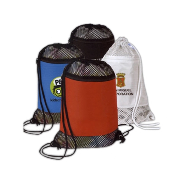 All purpose mesh nylon drawstring tote.... from ASI 40544 Binaco / Binaline