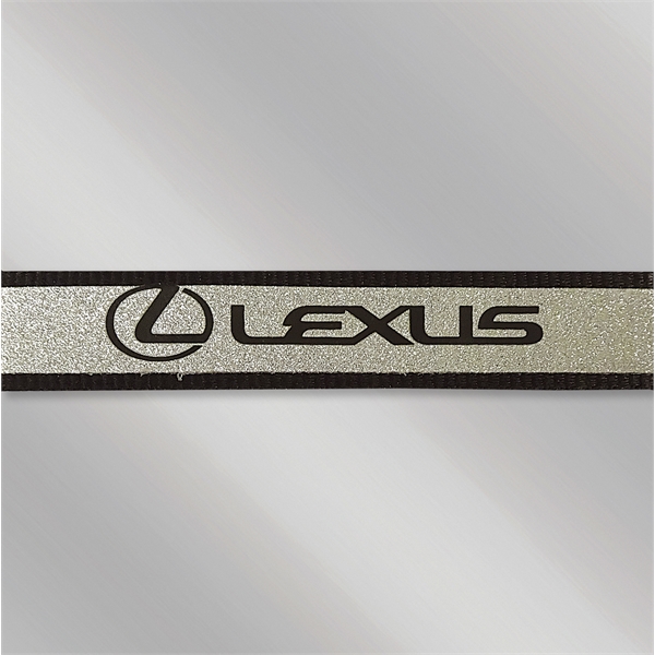 Glitter printed flat polyester lanyard... from ASI 55610 Gempire/Floral Promotions