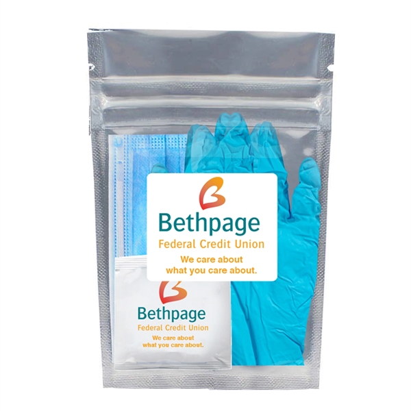 Kit that includes a disposable mask, antibacterial cleanser gel packet and... from ASI 44900 NC Custom (CI/Lanco) / Lanco