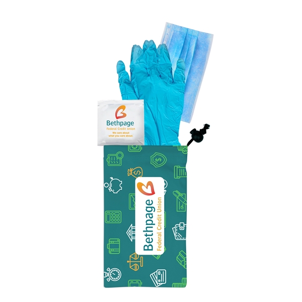 Kit that includes a disposable mask, antibacterial cleanser gel packet and... from ASI 44900 NC Custom (CI/Lanco) / Lanco